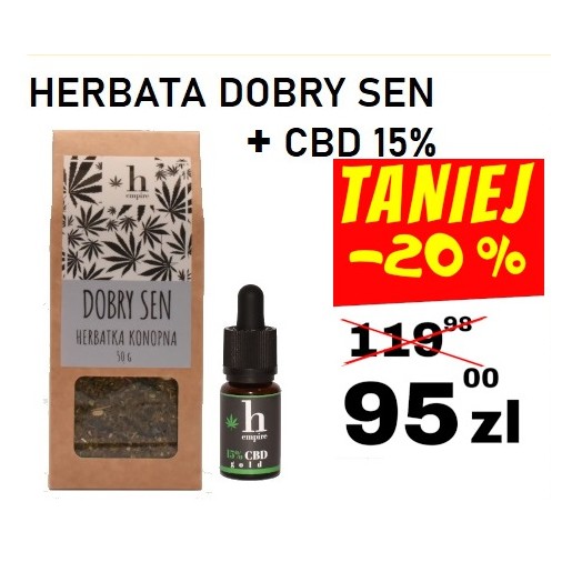 HERBATA DOBRY SEN+OLEJEK CBD 15% GOLD/promo