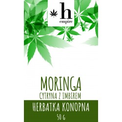 Herbata Konopna Moringa cytryna z imbirem 50g
